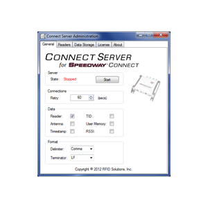 Connect Server for Speedway Connect RFID Software Application