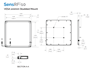 SensThys SensRF-10 UHF Flat Panel Antenna VESA Stud Mount